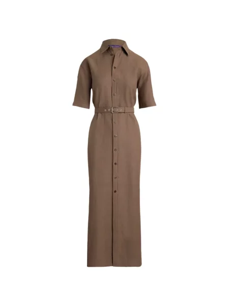 Cu centură rochie maxi Ralph Lauren Collection de in maro