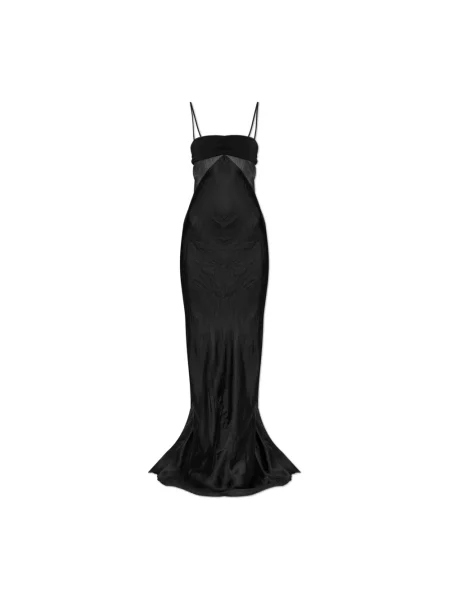 Sukienka Rick Owens z odkrytymi ramionami czarna