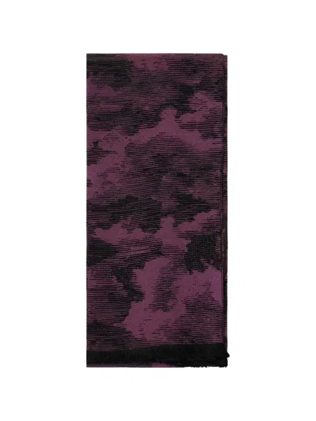 Fular Zegna cu imagine cu imprimeu abstract violet