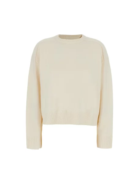 Sweter Loulou De Saison wełniany beżowy