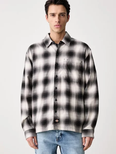 Dickies koszula z bawełną czarna