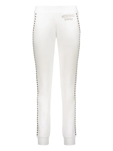 Pantaloni Moschino alb