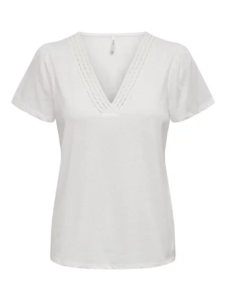 ONLY Tricou BENITA' alb