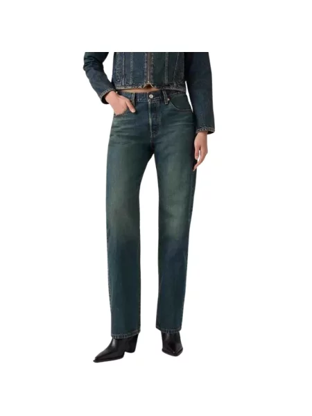 Jeansy straight leg Levi's 501 niebieskie