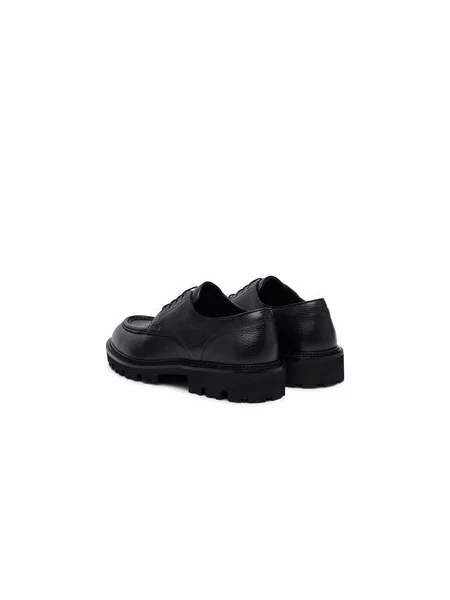 BOSS BLACK Bőr derby cipő Julyo fekete