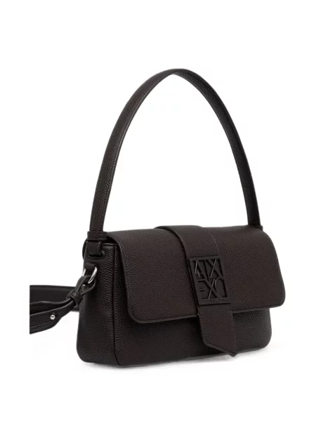 Geantă Armani Exchange cu autograf maro