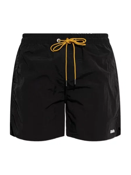 Kąpielówki Rhude z logo czarne