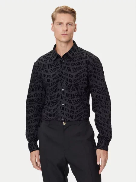 Versace Jeans Couture Srajca Črna Slim Fit bela