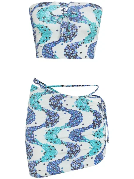 Fusta mini Amir Slama alb