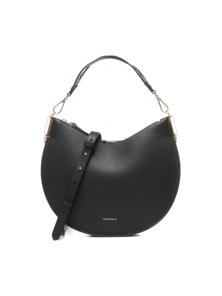 Torebka skórzana Coccinelle skórzana czarna