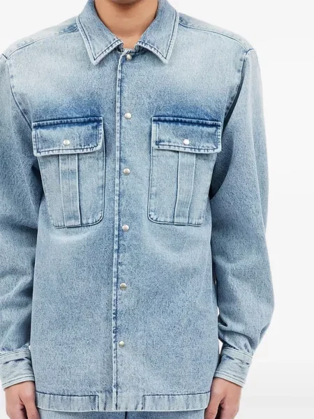 Πουκάμισο Mm6 Maison Margiela μπλε