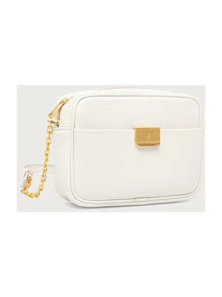 Torebka crossbody Patrizia Pepe skórzana biała