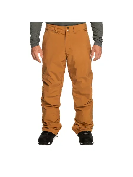 Spodnie snowboardowe Quiksilver Estate brązowe