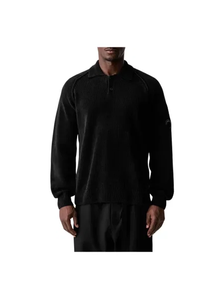 Sweter C.p. Company z okrągłym dekoltem czarny