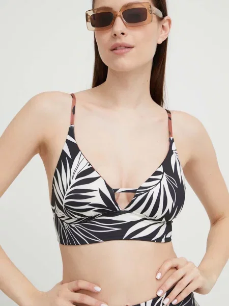 Billabong biustonosz kąpielowy dwustronny lekko usztywniona miseczka czarny