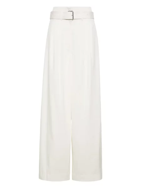 Pantaloni Adam Lippes alb