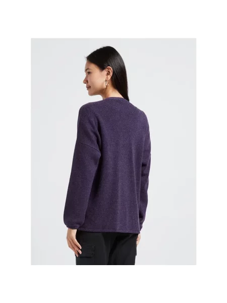 Sweter Des Petits Hauts fioletowy