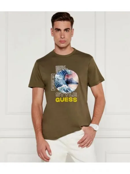 GUESS Tricou kaki