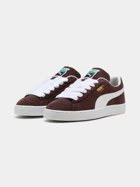 Жіночі Кеди низькі PUMA Suede Classic комбінований верх коричневий
