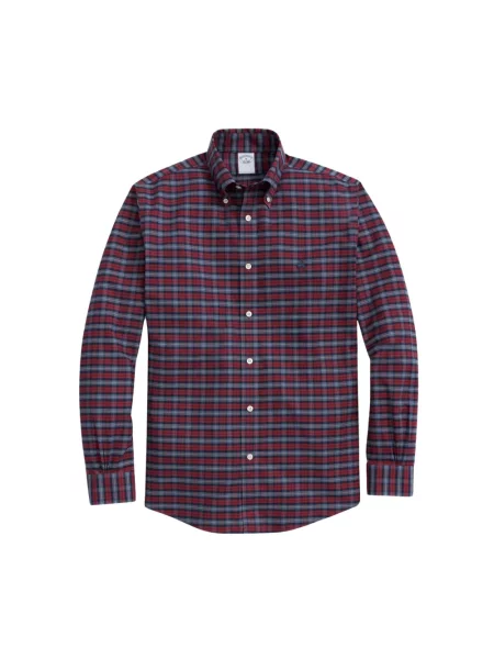 Koszula Brooks Brothers ze stretchu czerwona