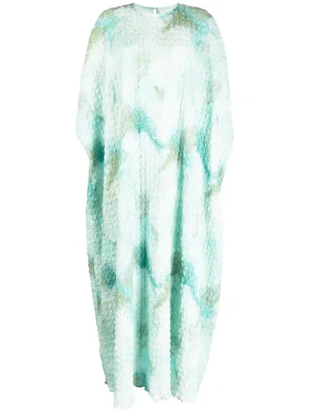 Rochie Bambah din jacard de costum verde