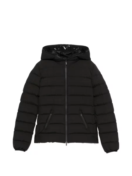 Geacă Moncler cu glugă negru