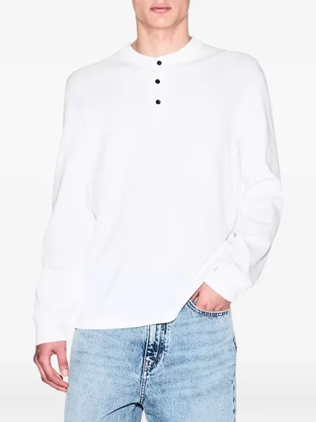 Lung tricou Armani Exchange alb