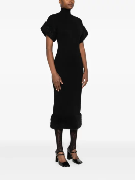 Golf sukienka midi Moschino do kolan garniturowa czarna