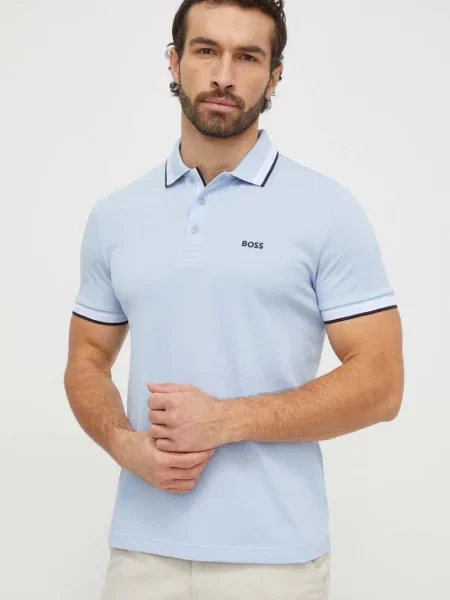 BOSS Green polo tričko pánske Paddy modrá
