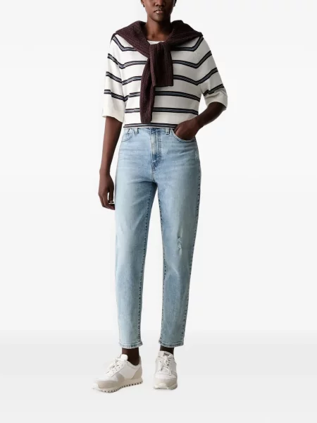 Decupat pantaloni Levi's® cu autograf cu talie înaltă alb