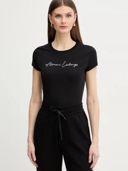 Armani Exchange tričko černé