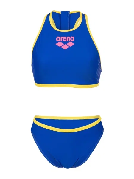 ARENA Costum de baie două piese Y-Line cobalt / galben / roz albastru