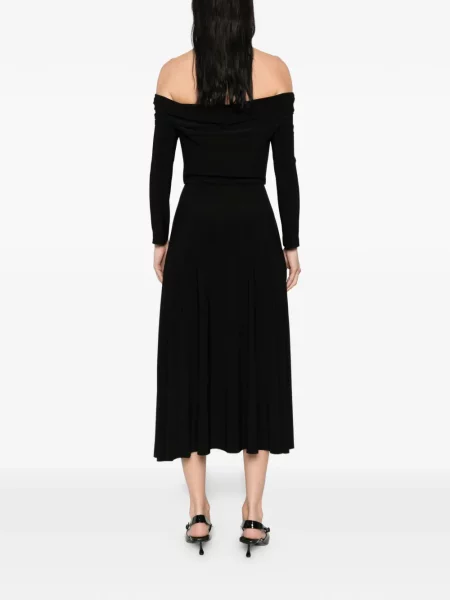 Rochie midi Norma Kamali negru