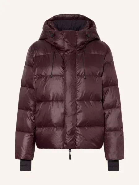 Withblack Lehká Péřová Bunda Penny tmavě červená