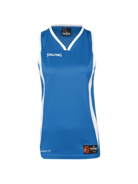 SPALDING Sport top Jam albastru regal alb