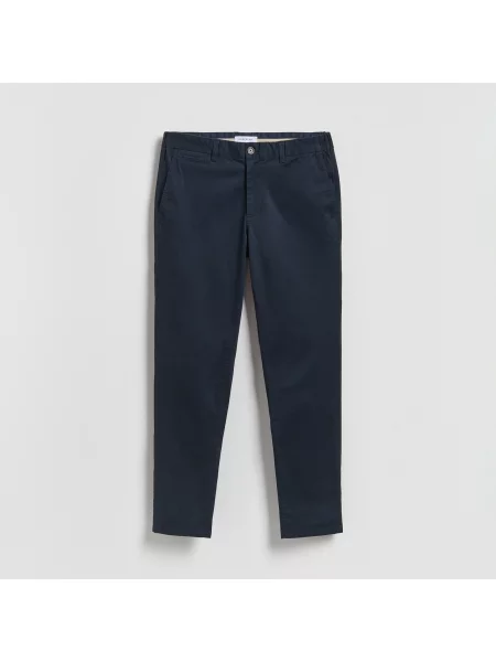 Reserved Kalhoty chino slim fit tmavomodrá