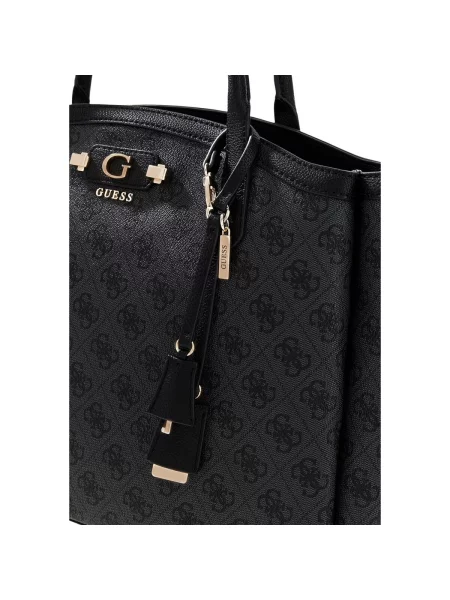 Shopper kabelka Guess s autogramom sivá