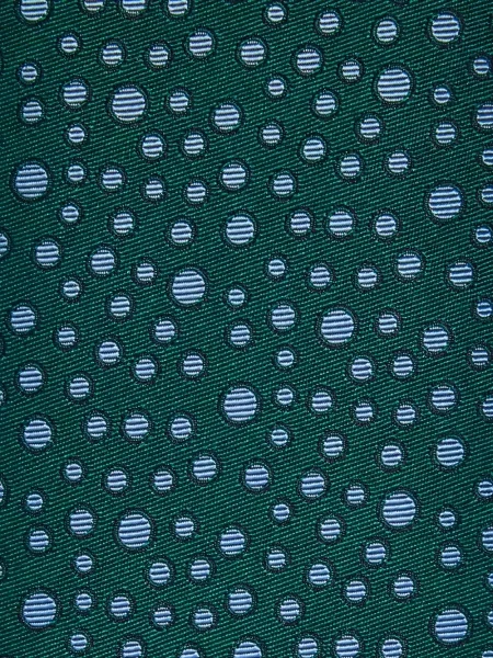 Cravată Ferragamo cu buline verde