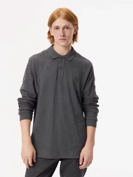 Поло Lacoste серое