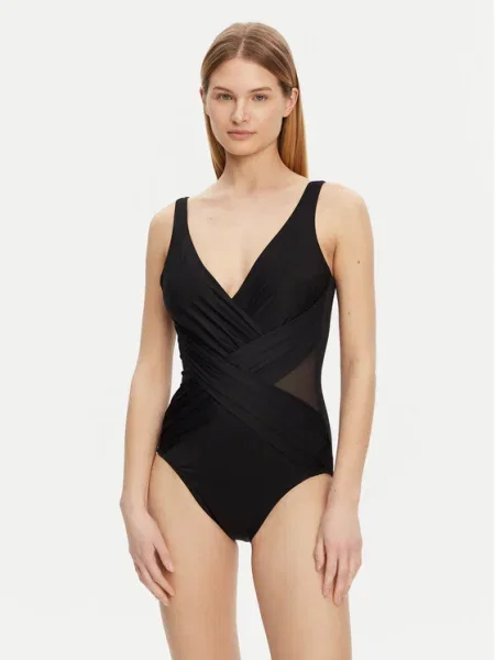 Miraclesuit Бански костюм Solid Crossover черен