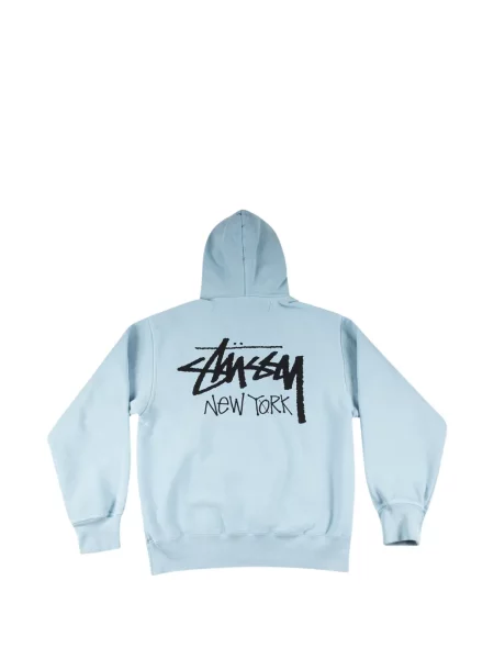 Mikina s kapucňou Stüssy modrá