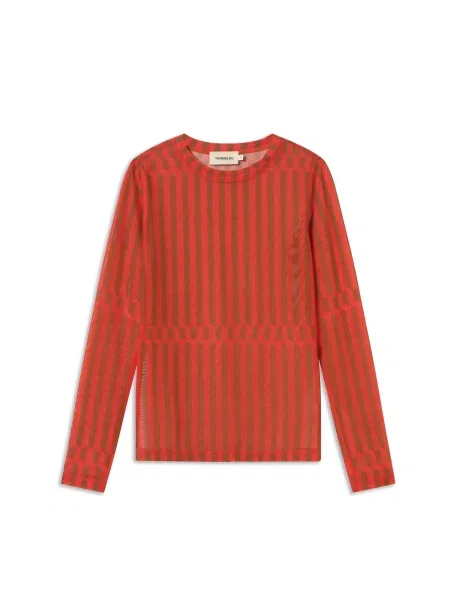 Thinking MU Majica Tere rjava rdeča