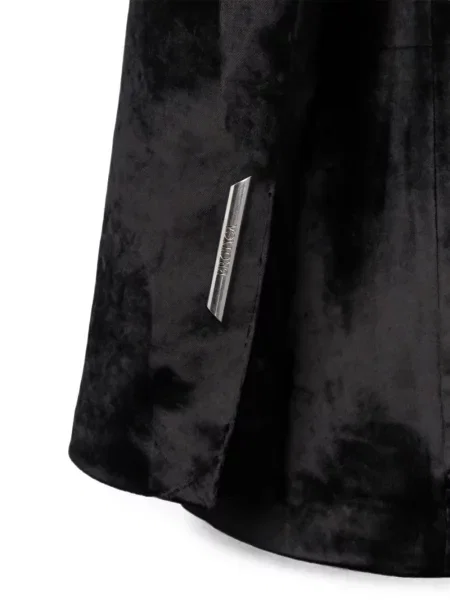 Sacou Dondup de catifea cu rever negru