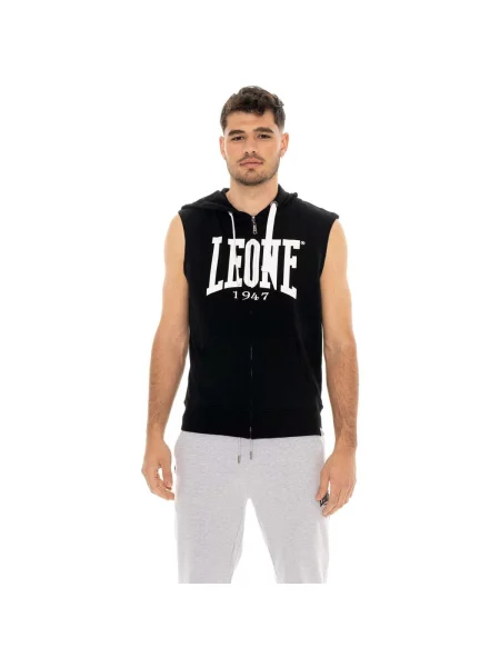 Majica Leone 1947 bez rukava s autogramom crna