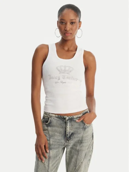 Juicy Couture Felső Gothic Crown fehér