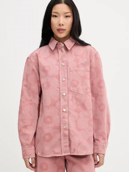 Marimekko košile džínová růžová