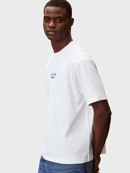 Графічний футболка Calvin Klein Jeans біла
