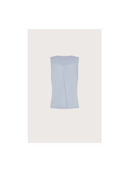Dzianinowy top Seventy niebieski
