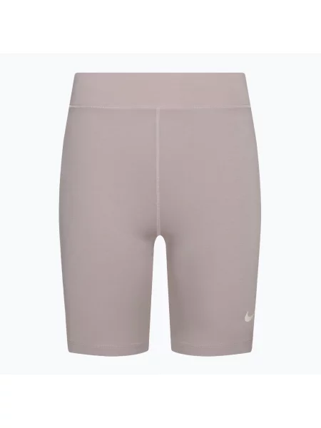 Šortky Nike Sportswear Classic High-Waisted 8" Biker shorts platinum violet/sail růžové