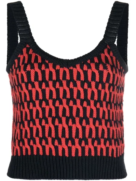 Top La Doublej bez rękawów niebieski